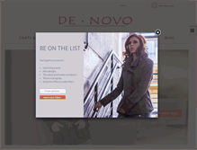 Tablet Screenshot of denovostyle.com